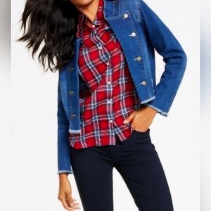 NWOT Denim Blue Jean Light Wash Jacket Size M